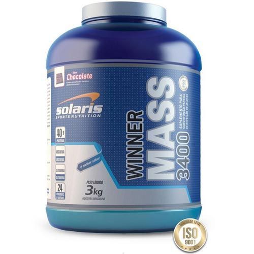 Winner Mass 3400 - Morango 3000g - Solaris Nutrition