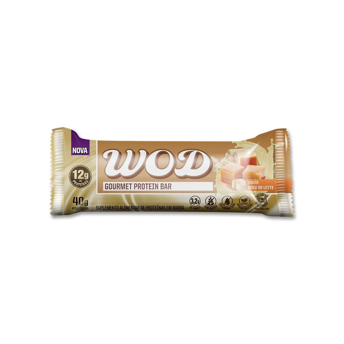 Wod Gourmet Protein Bar - 1 Unidade de 40g Doce de Leite - Wod Nutrition