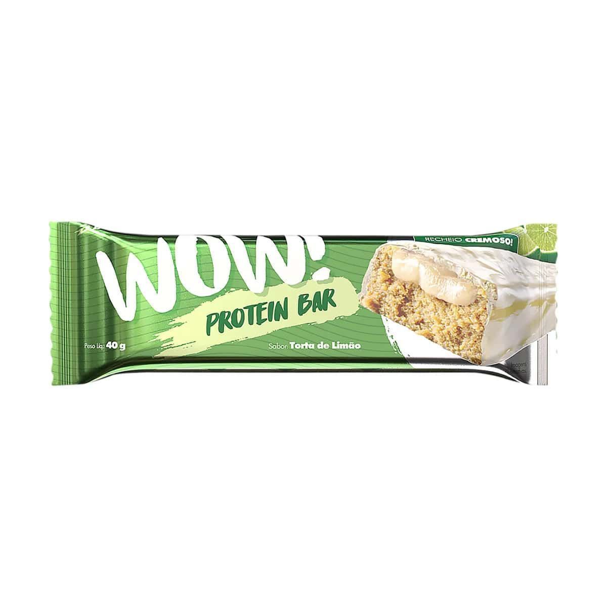 Wow Protein Bar - 1 Unidade 40g Torta de Lim�o - BodyAction