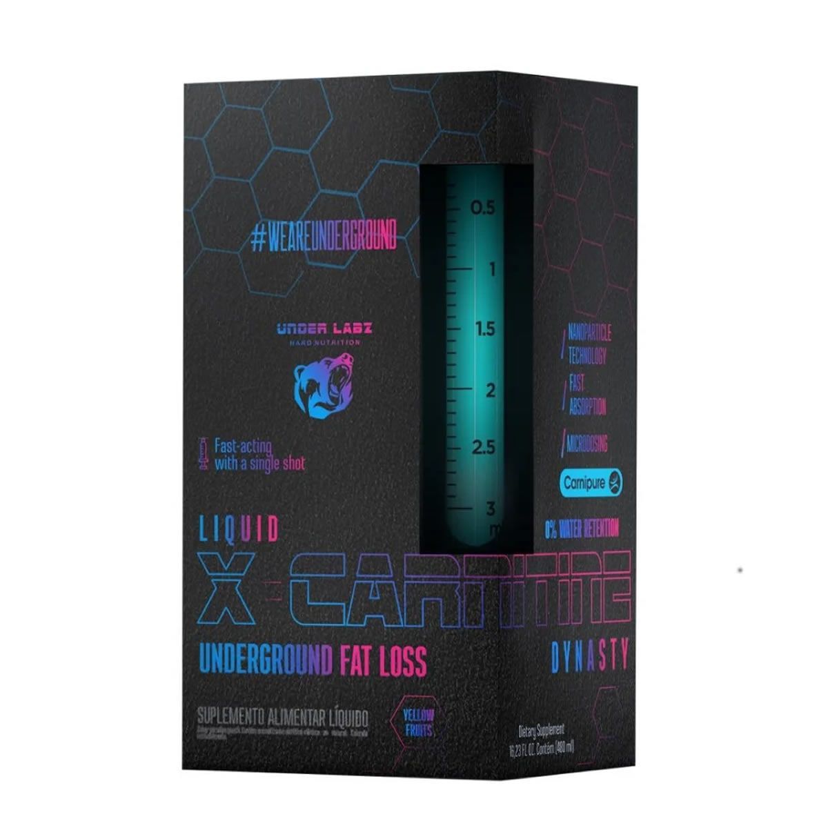 X-Carnitine Liquid Dynasty - 480ml Yellow Fruits- Under Labz*** Data Venc. 30/10/2024