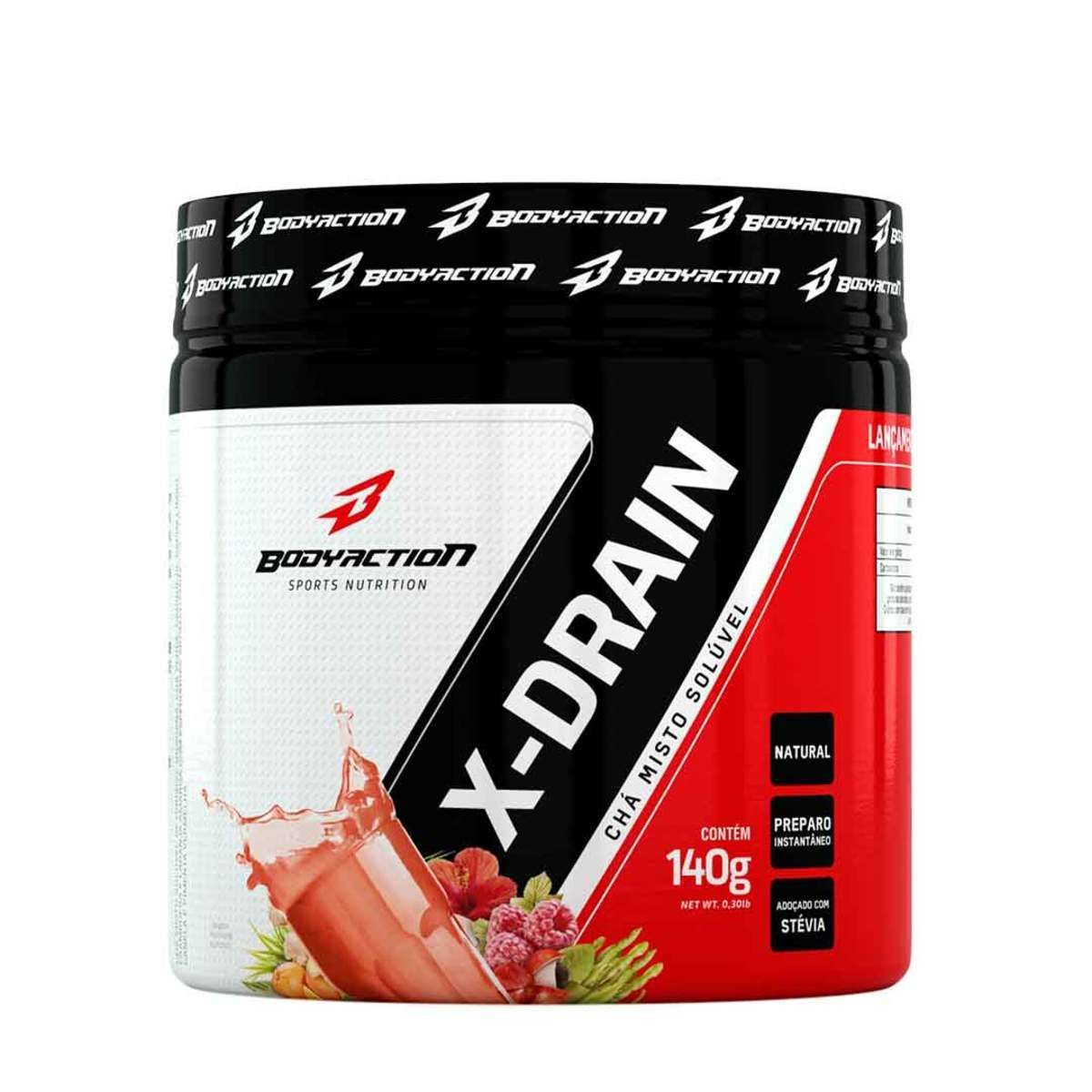 X-Drain Ch� Misto Sol�vel - 140g - BodyAction*** Data Venc. 31/01/2022