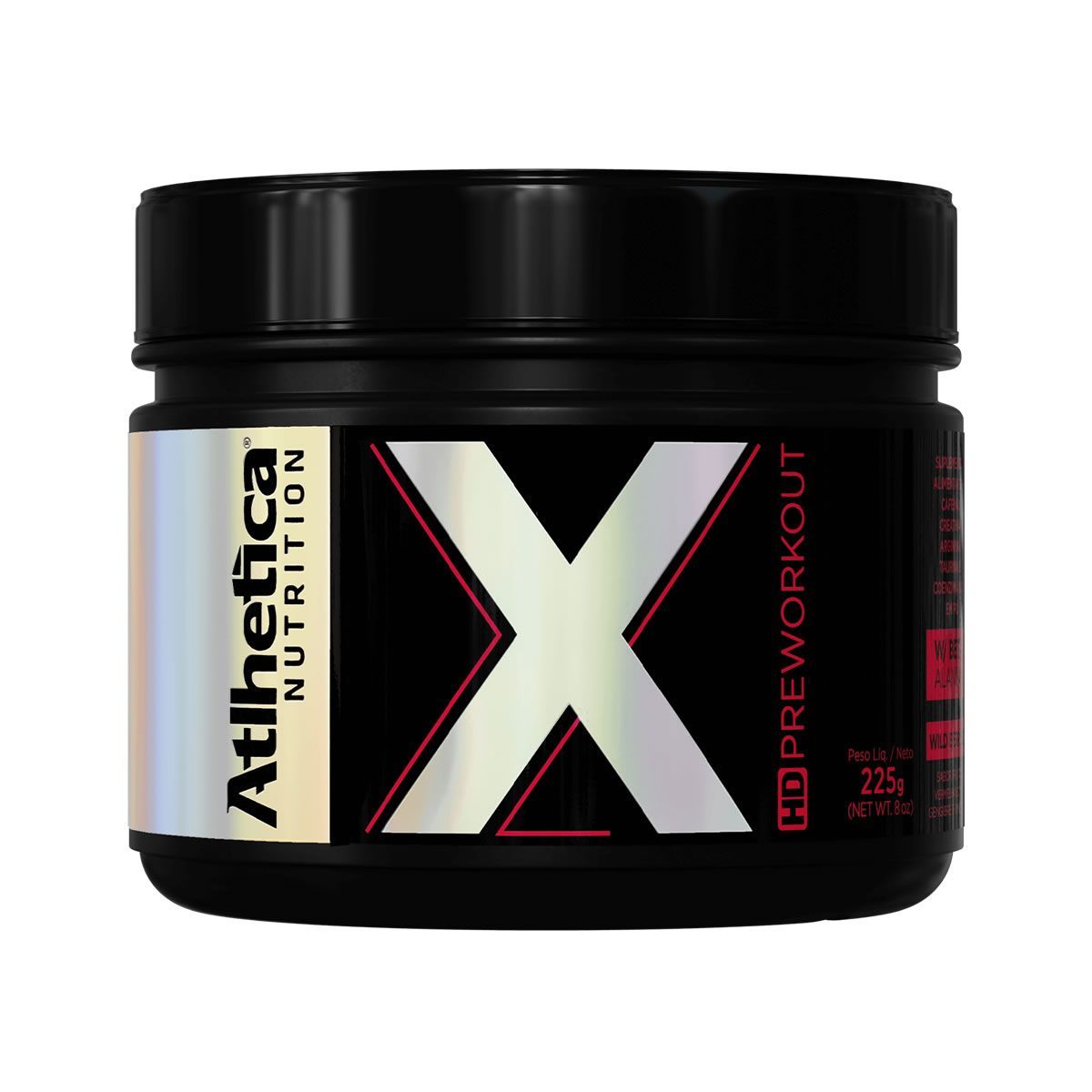 X HD Preworkout - 225g Wild Berries - Atlhetica Nutrition