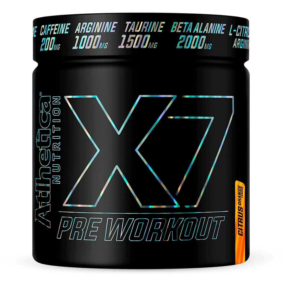 X7 Pre Workout - 300g Citrus Orange e Lemon - Atlhetica Nutrition
