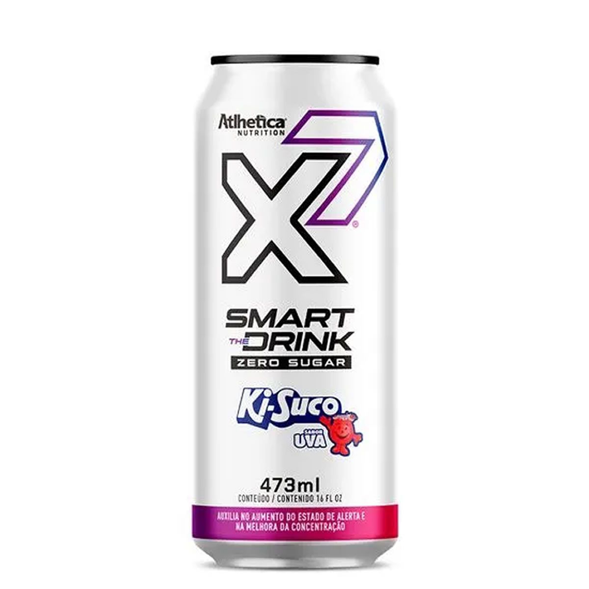 X7 Smart The Drink - Lata 473ml Uva - Atlhetica Nutrition