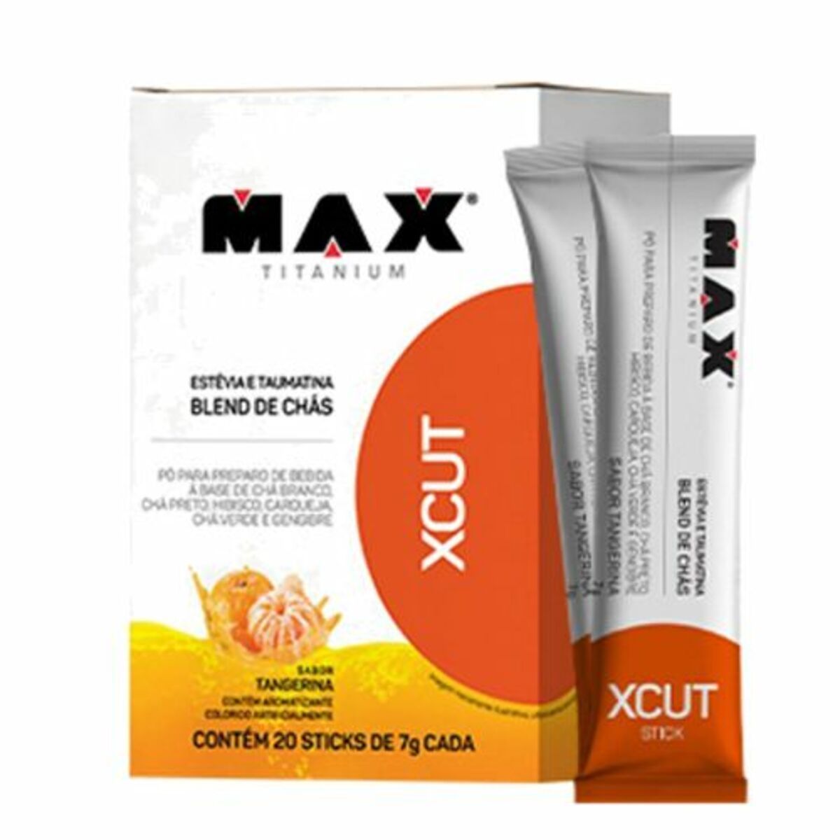 XCUT - 20 Sticks de 7g Tangerina - Max Titanium
