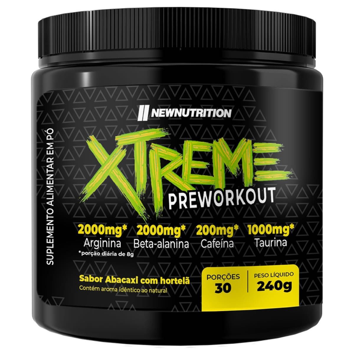 Pr�-treino Xtreme - 240g Abacaxi com Hortel� - NewNutrition