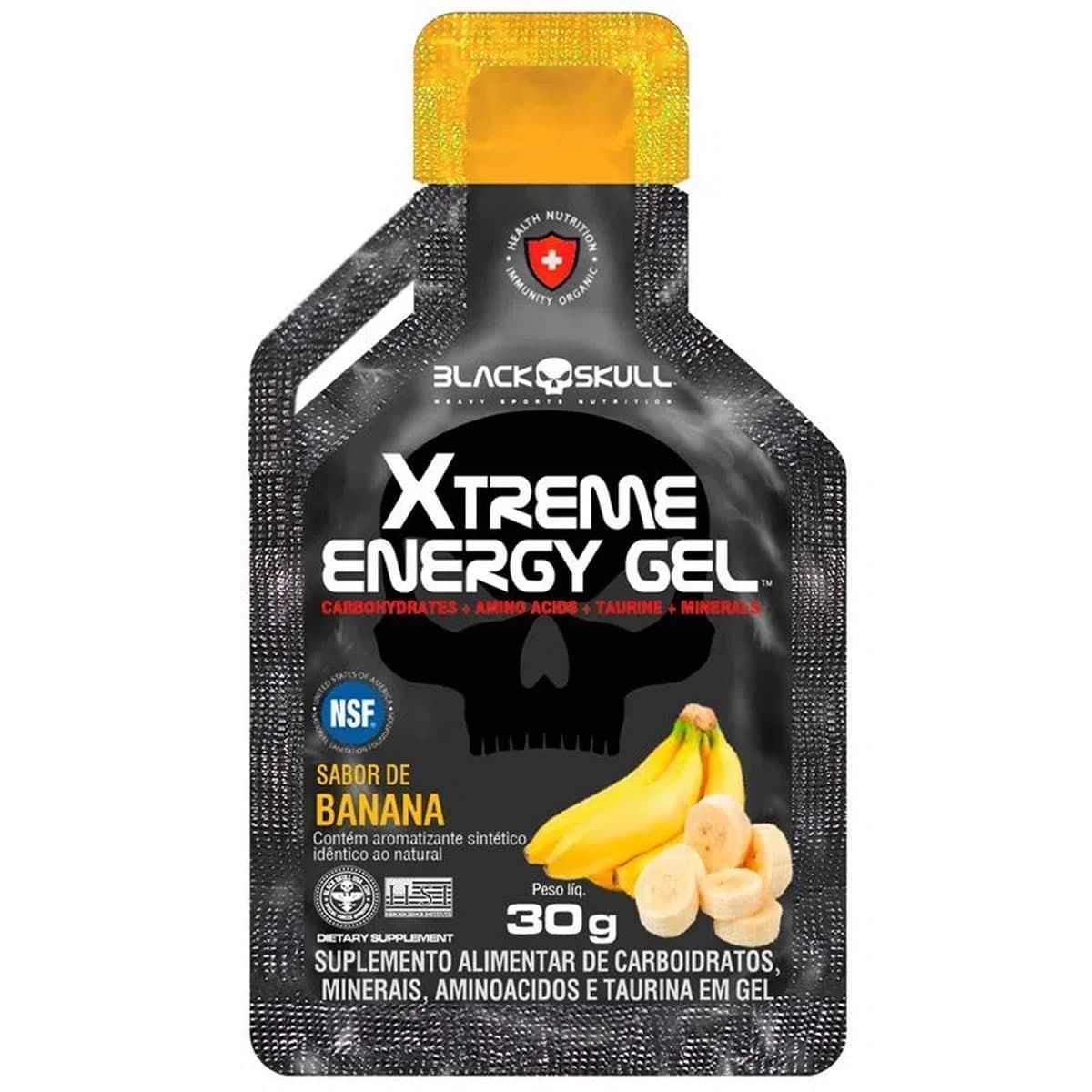Xtreme Energy Gel - 1 Sach� 30g Banana - Black Skull