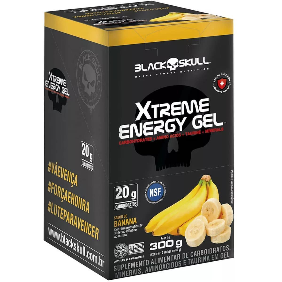 Xtreme Energy Gel - 10 Sach�s 30g Banana - Black Skull
