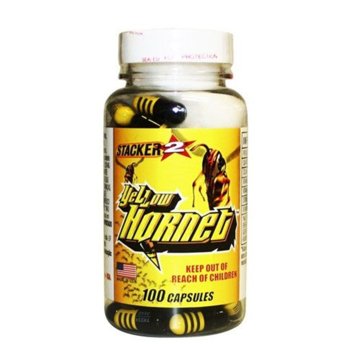 Yellow Hornet - 100 Capsulas - Stacker2