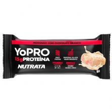 YoPRO - 1 Barra 55g Morango com Chocolate Branco - Nutrata