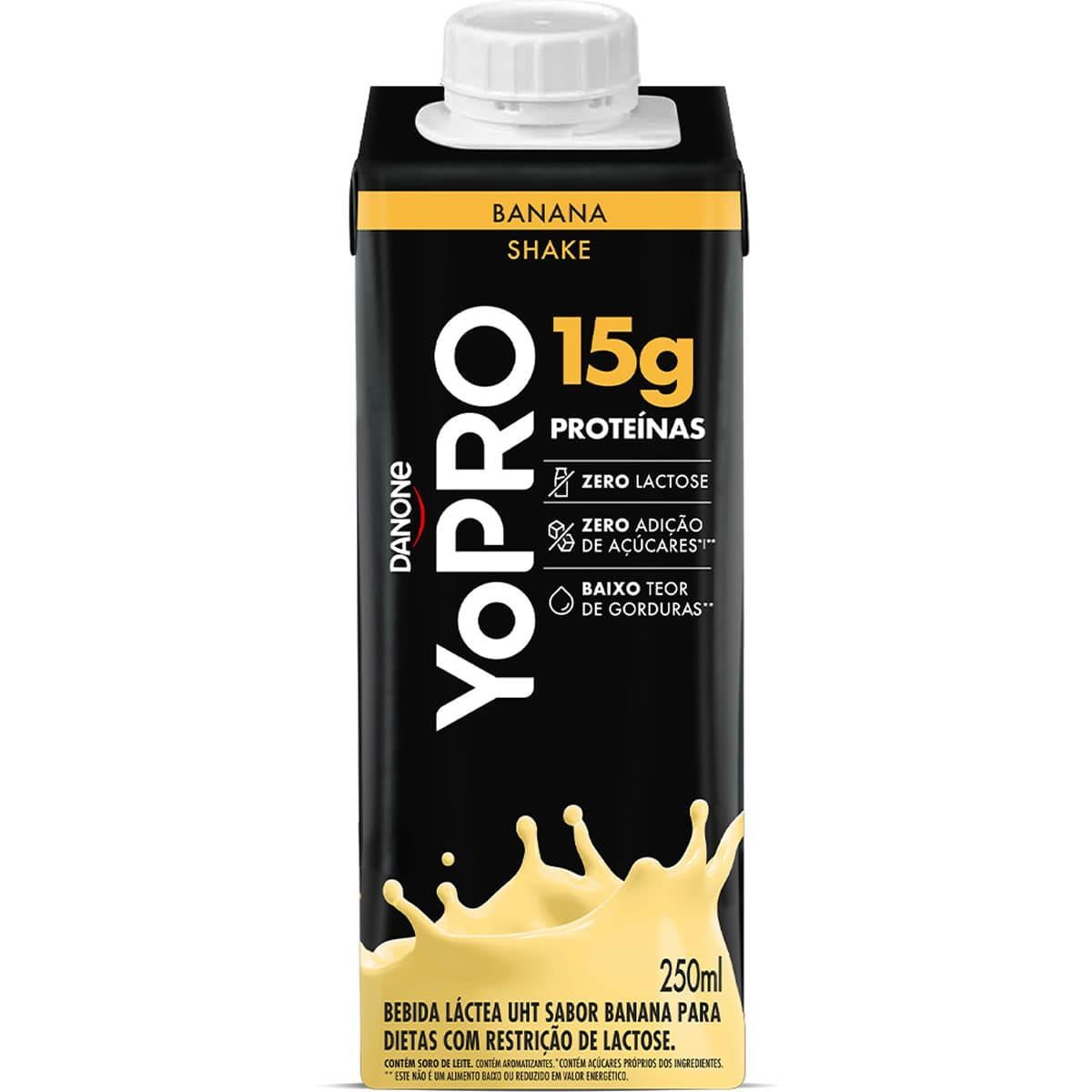 YoPRO Bebida L�ctea UHT - 250ml Banana - Danone*** Data Venc. 16/11/2024