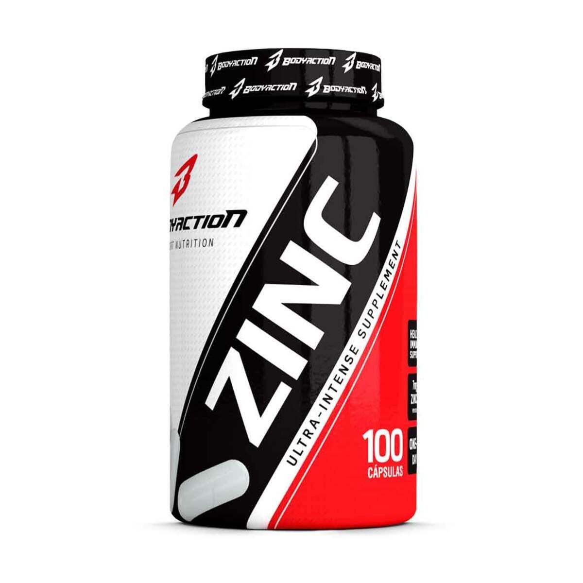 Zinc - 100 C�psulas - BodyAction