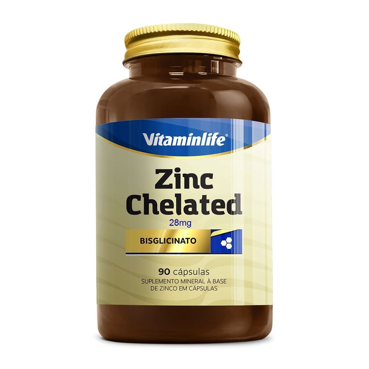 Zinc Chelated 28mg - 90 C�psulas - Vitam�nLife