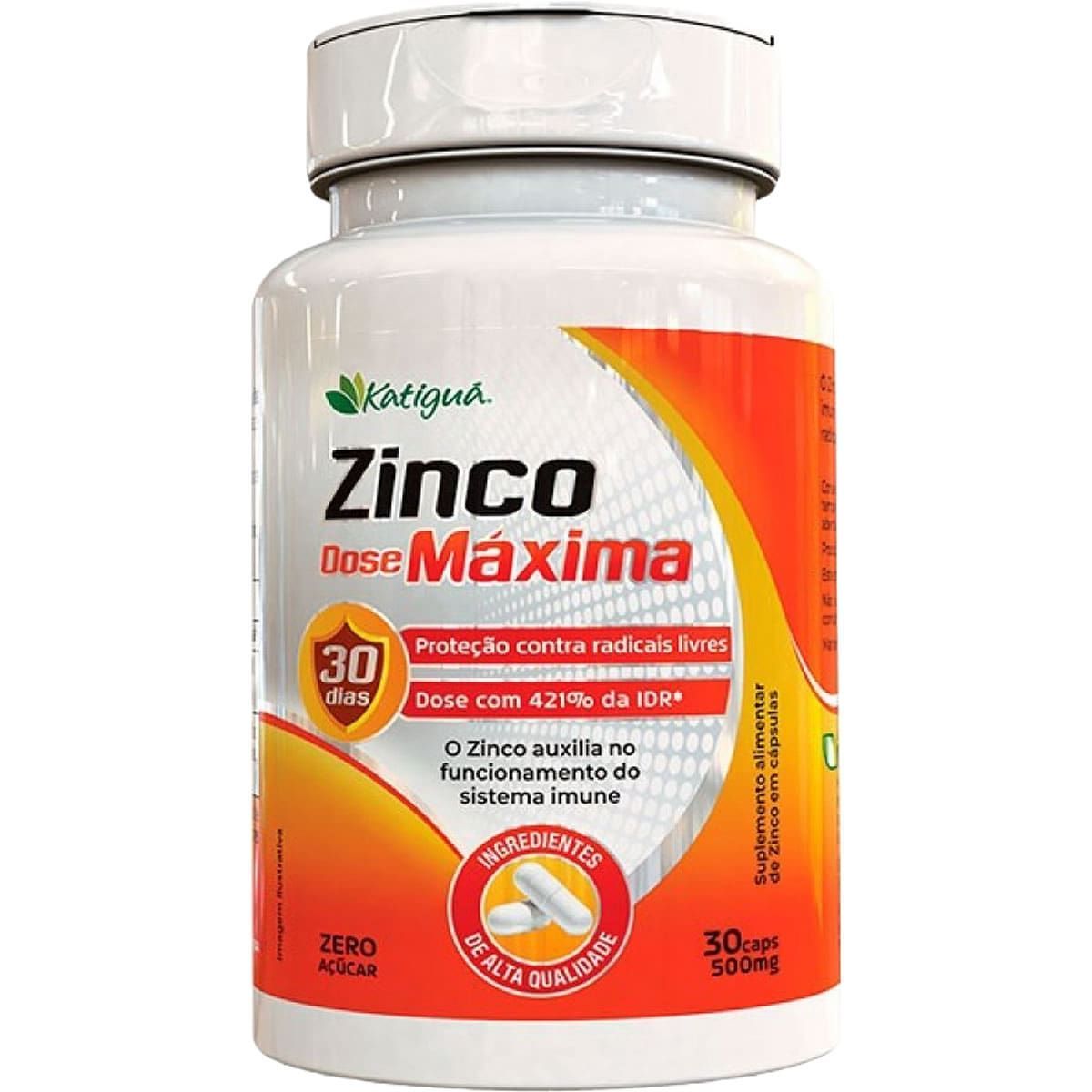 Zinco Dose M�xima - 30 C�psulas - Katigu�