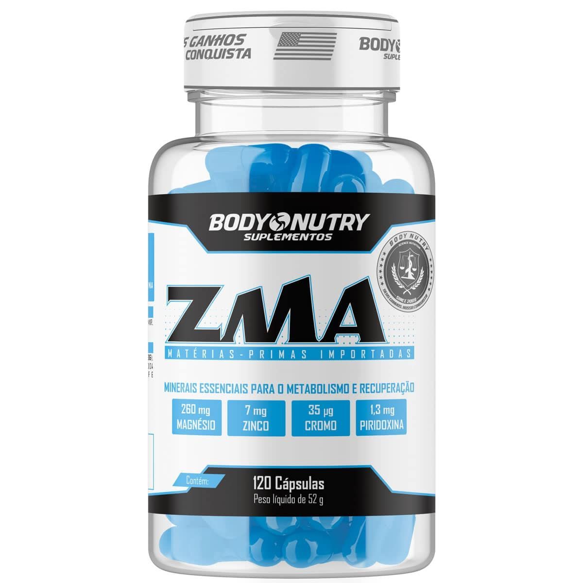 ZMA Body Power Cromo Picolinato - 120 C�psulas - Body Nutry