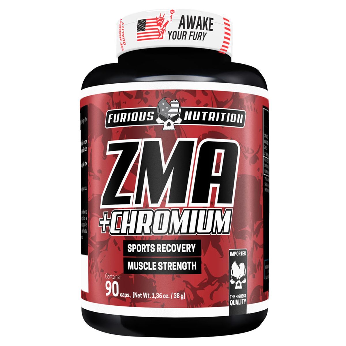 Zma + Chromium - 90 C�psulas Pote - Furious Nutrition