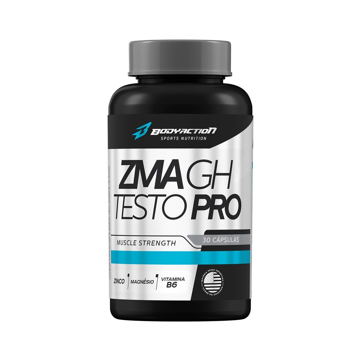 ZMA GH Testo Pro - 30 C�psulas - Body Action*** Data Venc. 30/09/2024